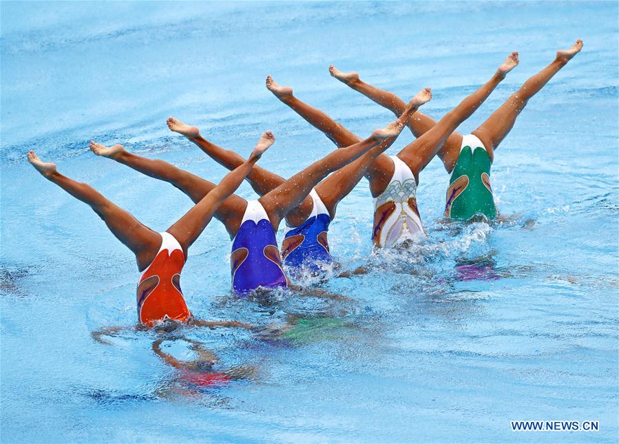 (SP)HUNGARY-BUDAPEST-FINA WORLD CHAMPIONSHIPS-SYNCHRO-WOMEN TEAM FREE COMBINATION FINAL