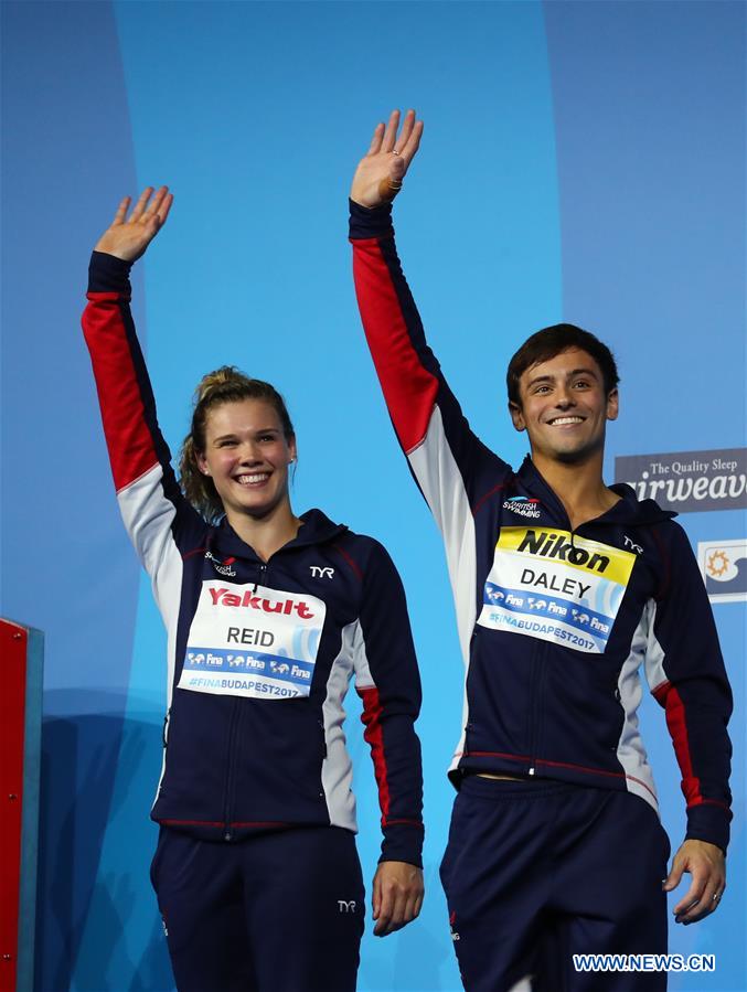 (SP)HUNGARY-BUDAPEST-DIVING-FINA WORLD CHAMPIONSHIPS-MIXED 3M SPRINGBOARD SYNCHRO FINAL
