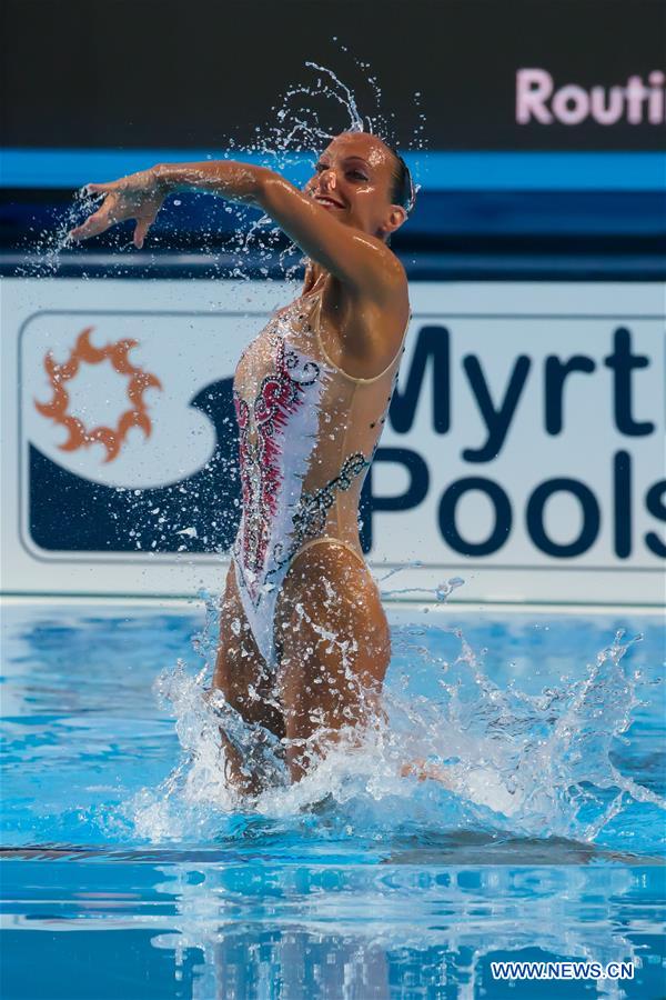 (SP)HUNGARY-BUDAPEST-SYNCHRO-FINA WORLD CHAMPIONSHIPS-MIXED DUET FREE FINAL