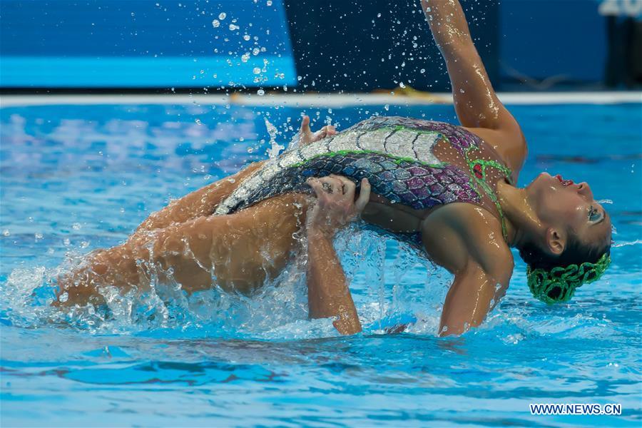 (SP)HUNGARY-BUDAPEST-SYNCHRO-FINA WORLD CHAMPIONSHIPS-MIXED DUET FREE FINAL