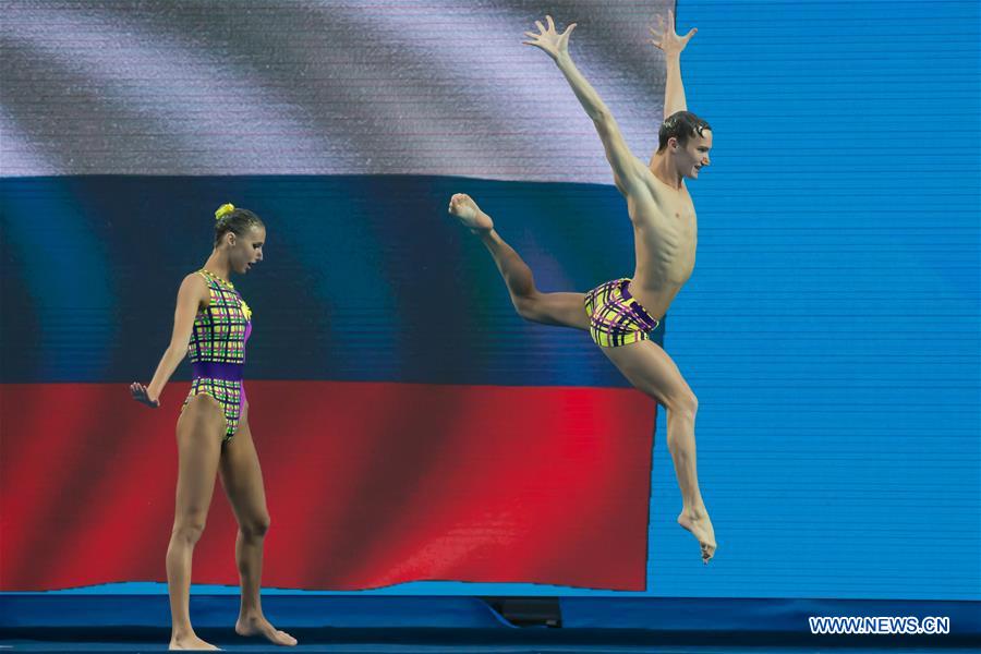(SP)HUNGARY-BUDAPEST-SYNCHRO-FINA WORLD CHAMPIONSHIPS-MIXED DUET FREE FINAL