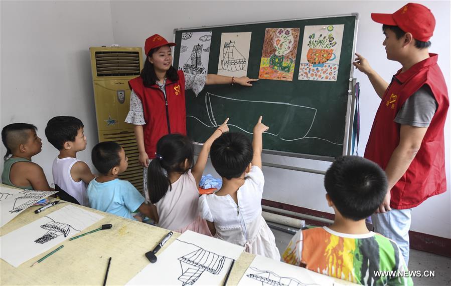 #CHINA-HEBEI-SUMMER VACATION-VOLUNTEER (CN)