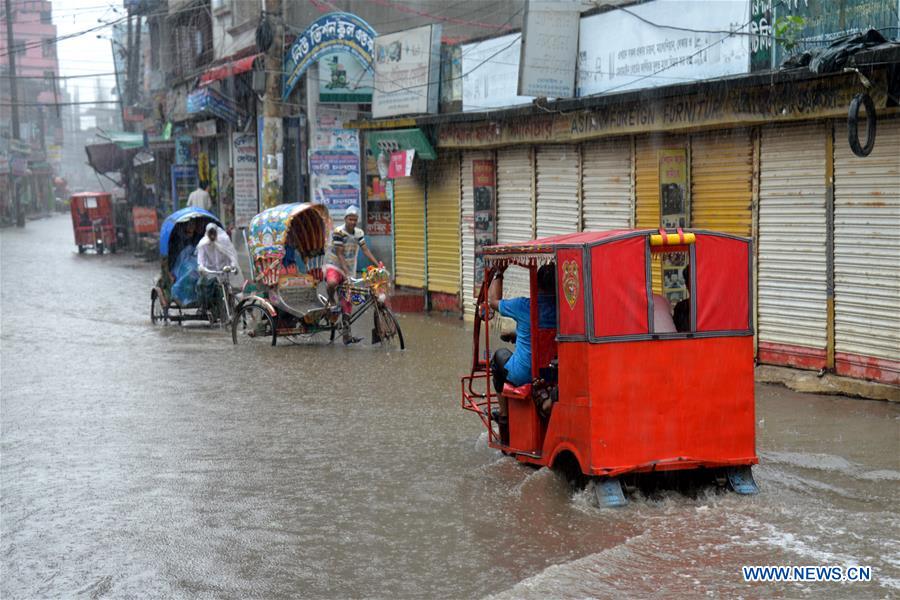 BANGLADESH-DHAKA-WATERLOGGING