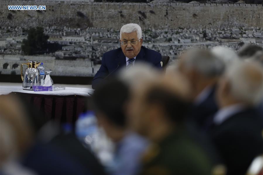 MIDEAST-RAMALLAH-PRESIDENT-ABBAS-AL-AQSA MOSQUE