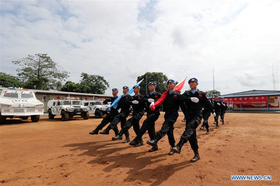 LIBERIA-MONROVIA-CHINESE RIOT SQUAD-OPEN DAY