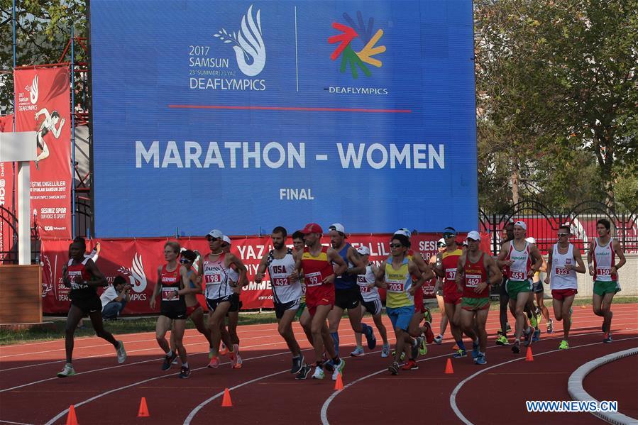 (SP)TURKEY-SAMSUN-DEAFLYMPICS-MARATHON