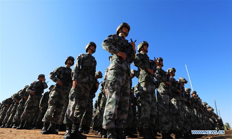 (PLA 90)CHINA-INNER MONGOLIA-MILITARY PARADE (CN)