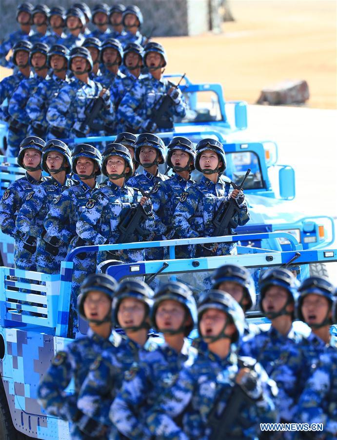 (PLA 90)CHINA-INNER MONGOLIA-ZHURIHE-MILITARY PARADE (CN)
