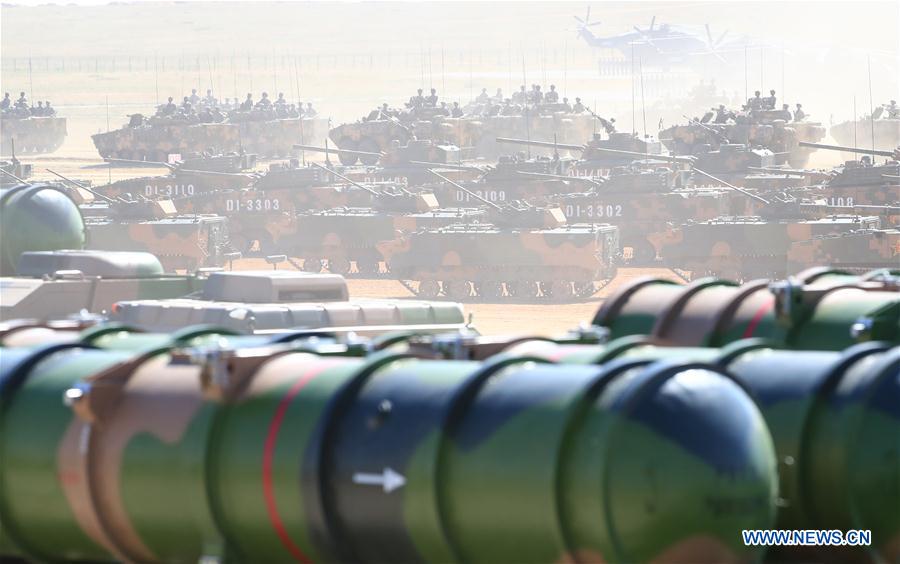 (PLA 90)CHINA-INNER MONGOLIA-ZHURIHE-MILITARY PARADE (CN)