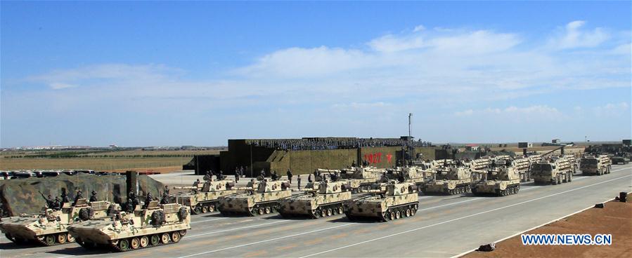 (PLA 90)CHINA-INNER MONGOLIA-ZHURIHE-MILITARY PARADE (CN)