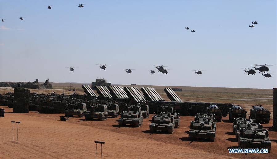 (PLA 90)CHINA-INNER MONGOLIA-ZHURIHE-MILITARY PARADE (CN)