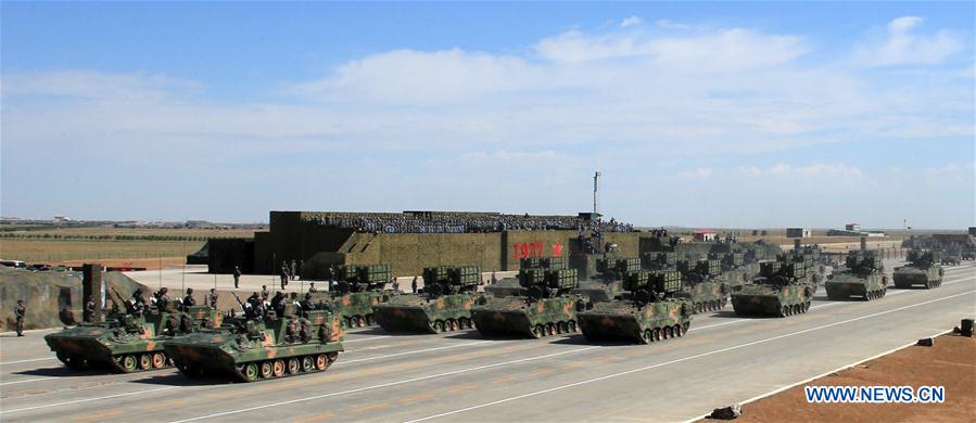 (PLA 90)CHINA-INNER MONGOLIA-ZHURIHE-MILITARY PARADE (CN)