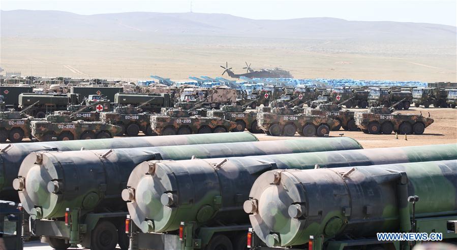(PLA 90)CHINA-INNER MONGOLIA-ZHURIHE-MILITARY PARADE (CN)