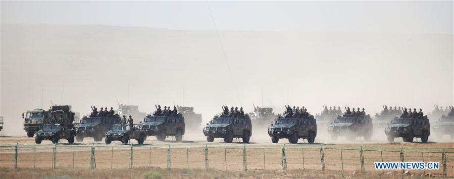 (PLA 90)CHINA-INNER MONGOLIA-ZHURIHE-MILITARY PARADE (CN)