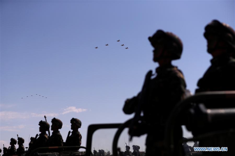 (PLA 90)CHINA-INNER MONGOLIA-ZHURIHE-MILITARY PARADE (CN)