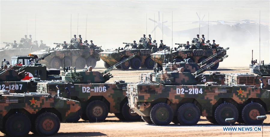 (PLA 90)CHINA-INNER MONGOLIA-ZHURIHE-MILITARY PARADE (CN)