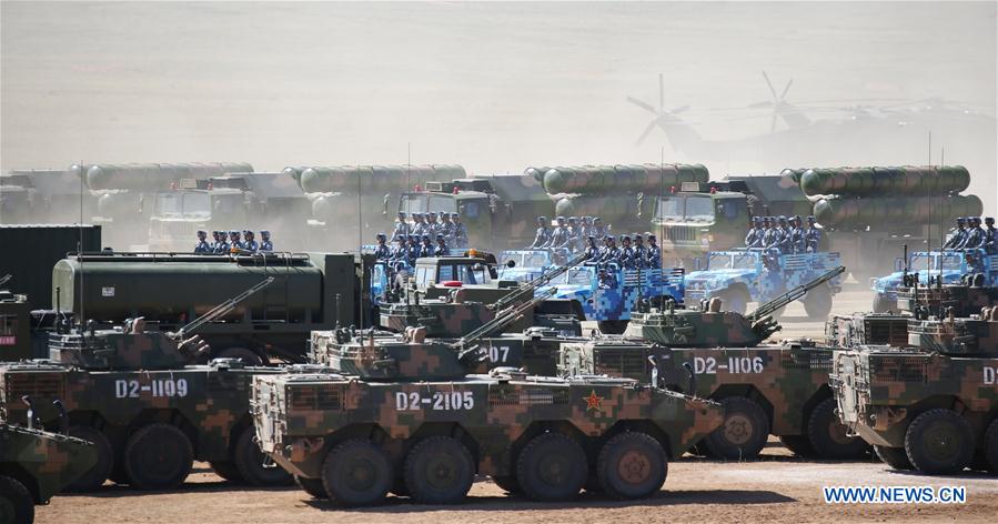 (PLA 90)CHINA-INNER MONGOLIA-ZHURIHE-MILITARY PARADE (CN)