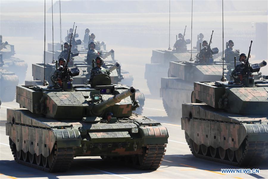 (PLA 90)CHINA-INNER MONGOLIA-ZHURIHE-MILITARY PARADE (CN)