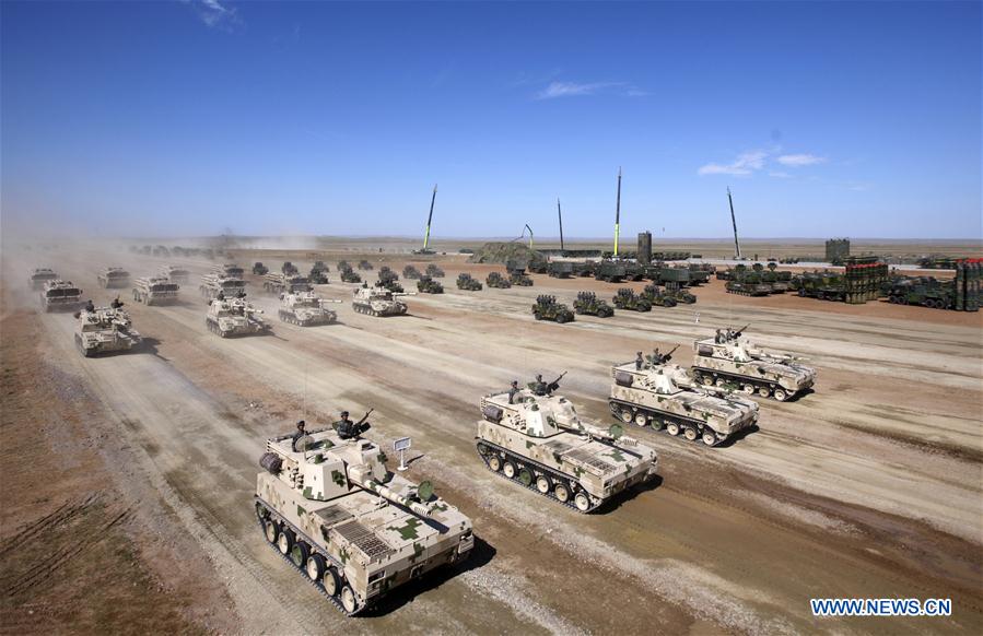 (PLA 90)CHINA-INNER MONGOLIA-ZHURIHE-MILITARY PARADE (CN)