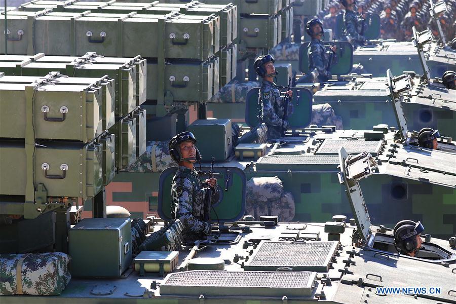 (PLA 90)CHINA-INNER MONGOLIA-ZHURIHE-MILITARY PARADE (CN)
