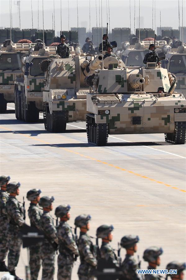 (PLA 90)CHINA-INNER MONGOLIA-ZHURIHE-MILITARY PARADE (CN)