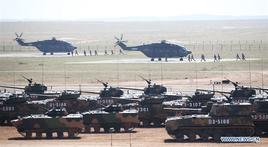 (PLA 90)CHINA-INNER MONGOLIA-ZHURIHE-MILITARY PARADE (CN)