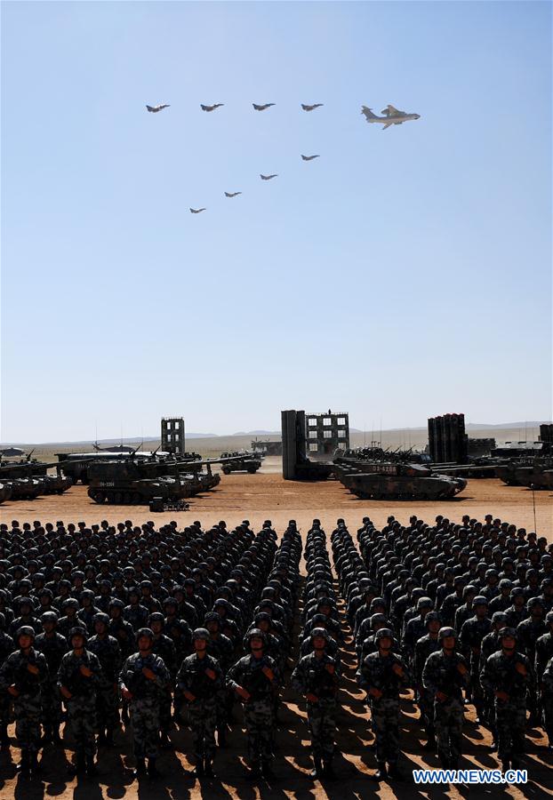 (PLA 90)CHINA-INNER MONGOLIA-ZHURIHE-MILITARY PARADE (CN)