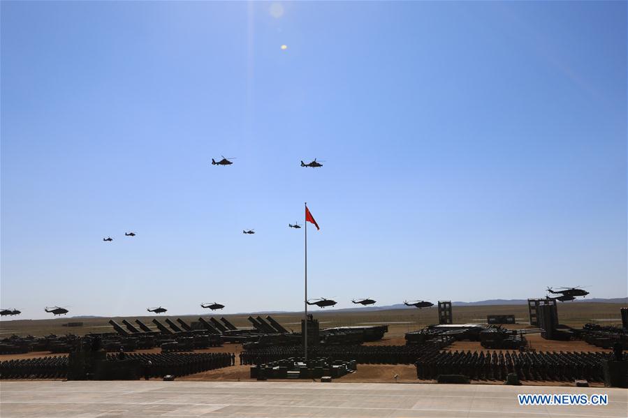 (PLA 90)CHINA-INNER MONGOLIA-ZHURIHE-MILITARY PARADE (CN)