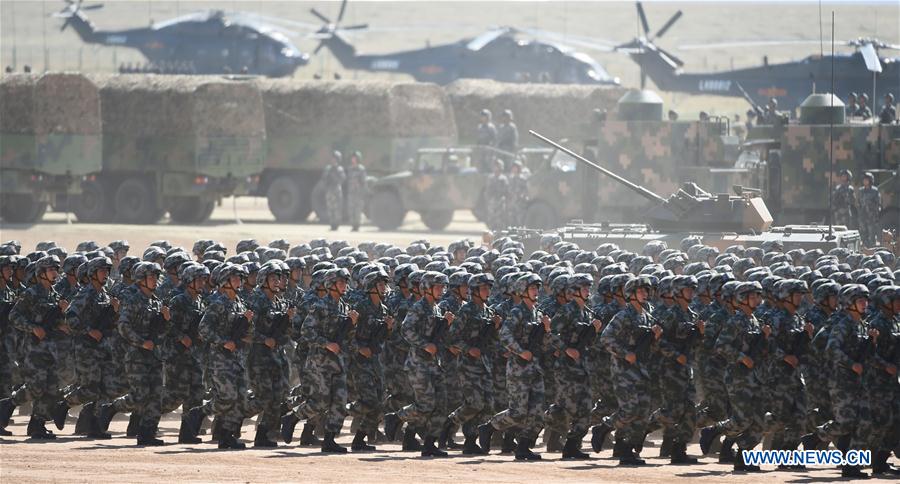 (PLA 90)CHINA-INNER MONGOLIA-ZHURIHE-MILITARY PARADE (CN)