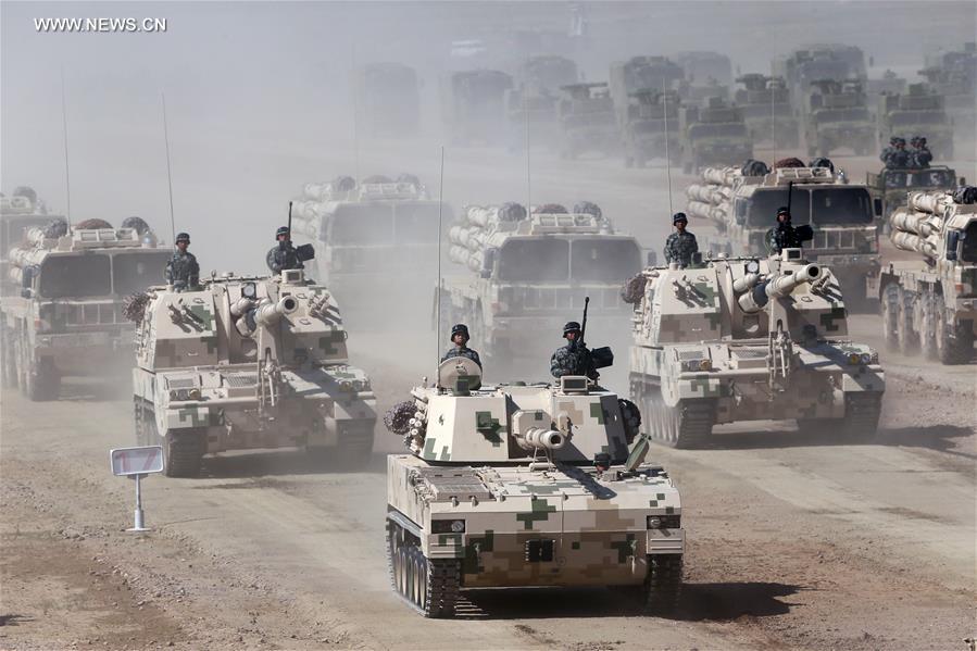 (PLA 90)CHINA-INNER MONGOLIA-ZHURIHE-MILITARY PARADE (CN)