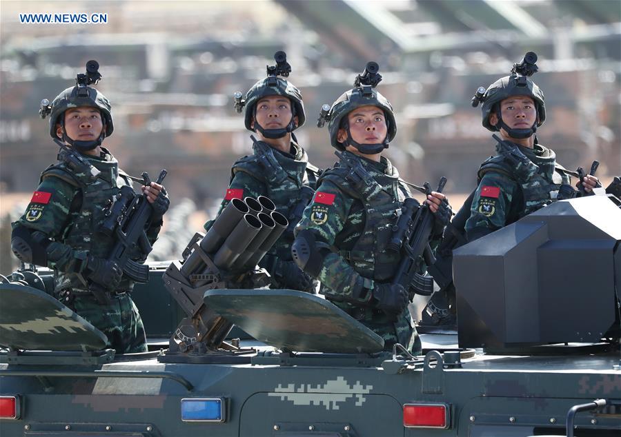 (PLA 90)CHINA-INNER MONGOLIA-ZHURIHE-MILITARY PARADE (CN)
