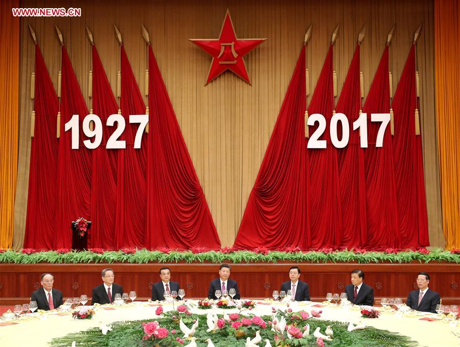 CHINA-BEIJING-PLA-90TH ANNIVERSARY-RECEPTION (CN)