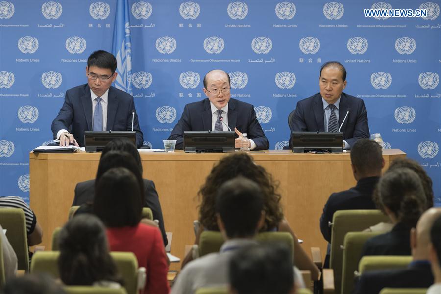 UN-SECURITY COUNCIL-CHINA-PRESS CONFERENCE