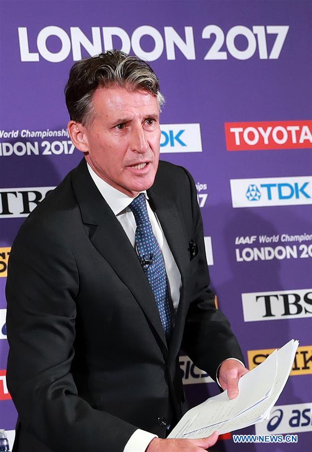 (SP)BRITAIN-LONDON-IAAF-PRESS CONFERENCE