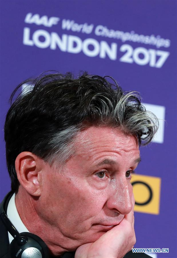 (SP)BRITAIN-LONDON-IAAF-PRESS CONFERENCE