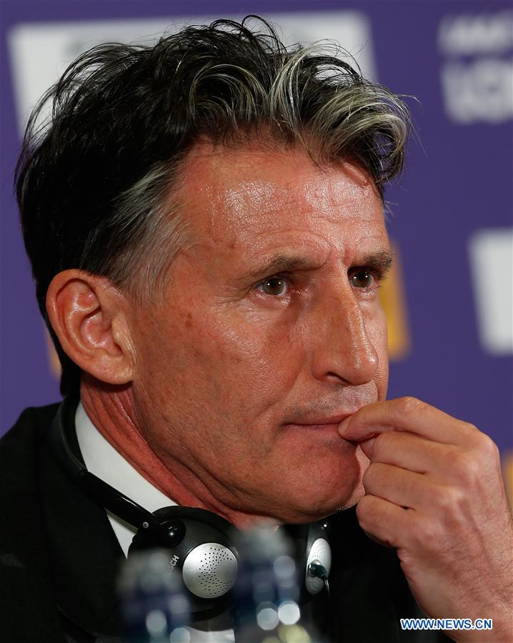 (SP)BRITAIN-LONDON-IAAF-PRESS CONFERENCE