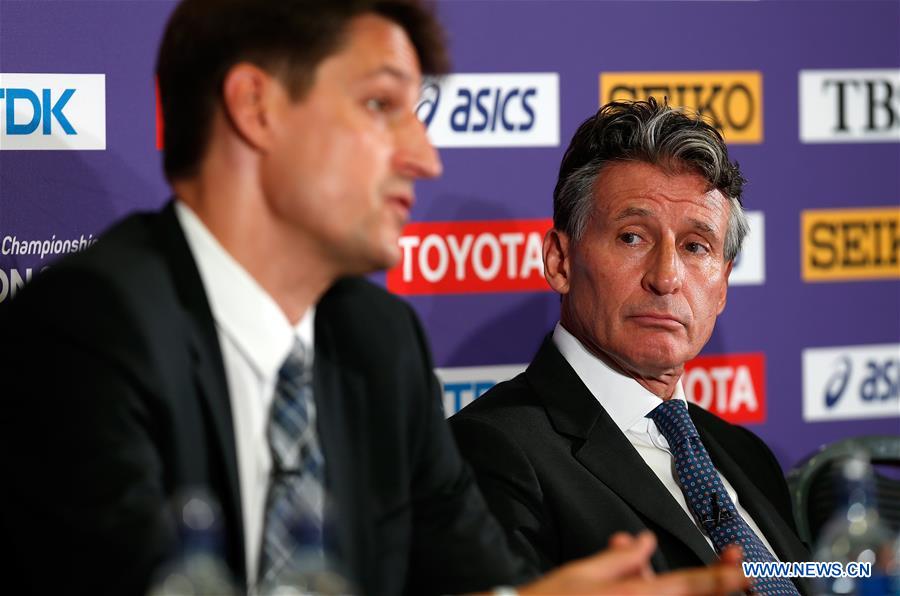 (SP)BRITAIN-LONDON-IAAF-PRESS CONFERENCE