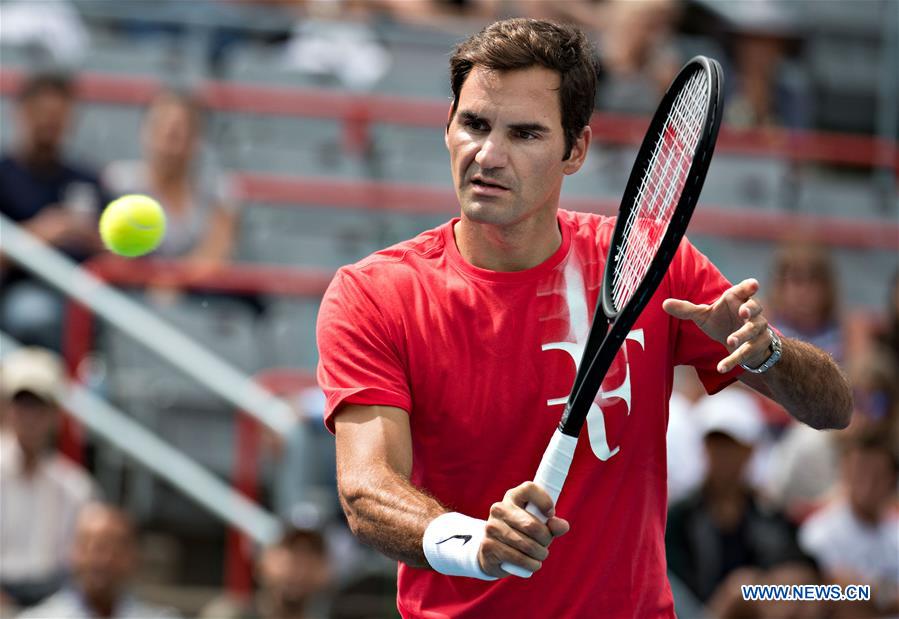 (SP)CANADA-MONTREAL-ROGERS-CUP-PRACTICES-ROGER FEDERER