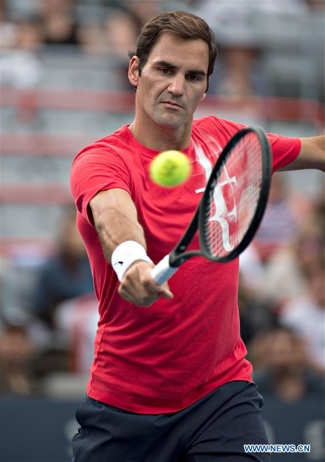 (SP)CANADA-MONTREAL-ROGERS-CUP-PRACTICES-ROGER FEDERER