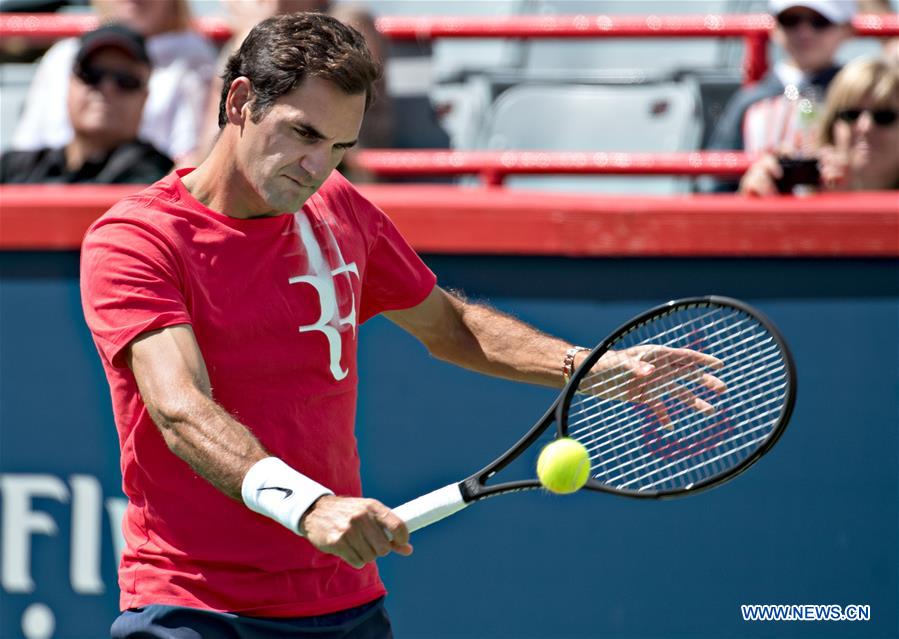 (SP)CANADA-MONTREAL-ROGERS-CUP-PRACTICES-ROGER FEDERER