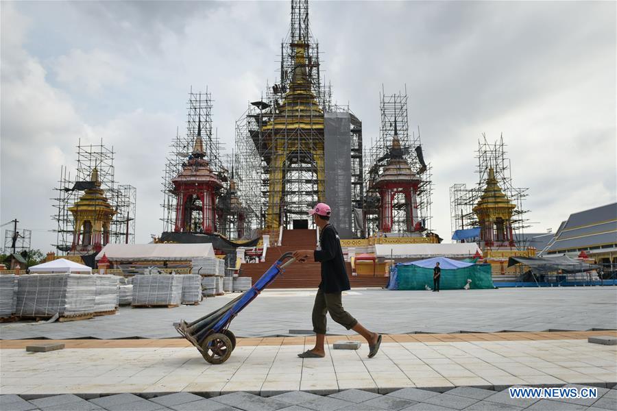 THAILAND-BANGKOK-KING-BHUMIBOL-CREMATORIUM-CONSTRUCTION