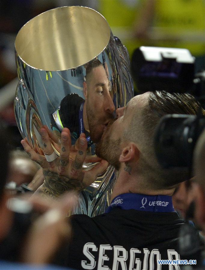 (SP)MACEDONIA-SKOPJE-UEFA SUPER CUP-REAL MADRID VS MANCHESTER UNITED