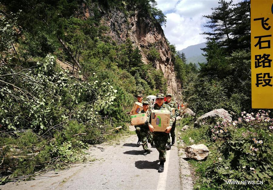 CHINA-SICHUAN-JIUZHAIGOU-EARTHQUAKE-RESCUE(CN)