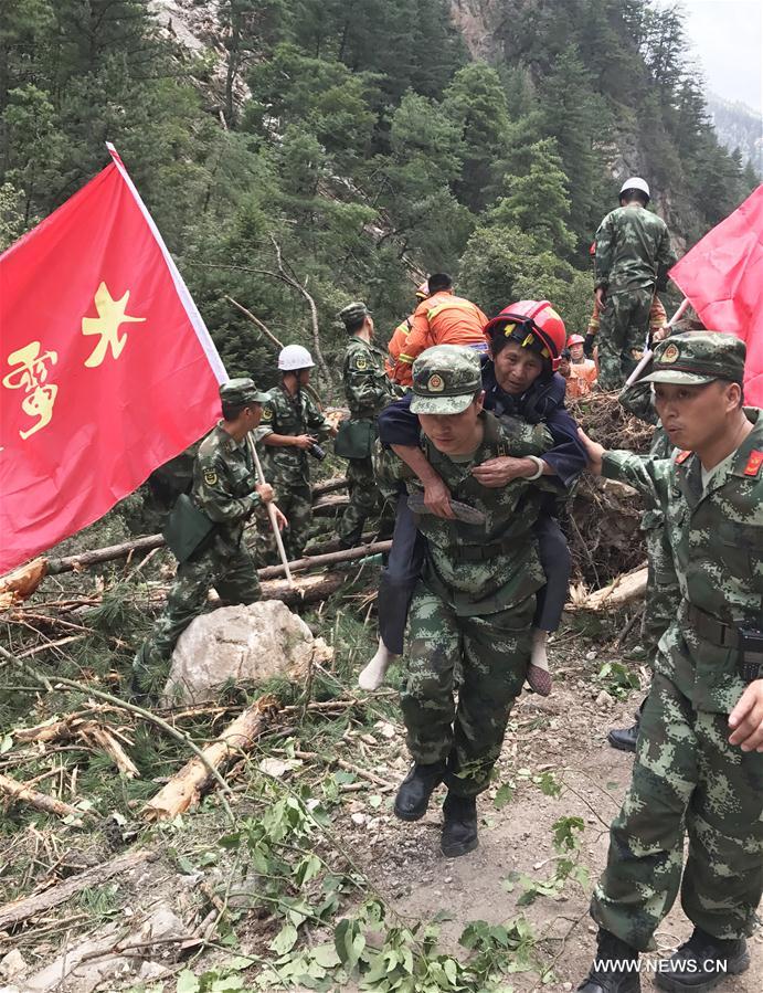 CHINA-SICHUAN-JIUZHAIGOU-EARTHQUAKE-RESCUE(CN)
