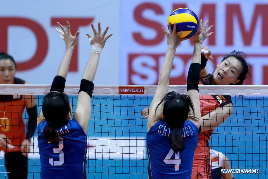 (SP)PHILIPPINES-LAGUNA PROVINCE-ASIAN WOMEN'S VOLLEYBALL-JAPAN VS CHINA