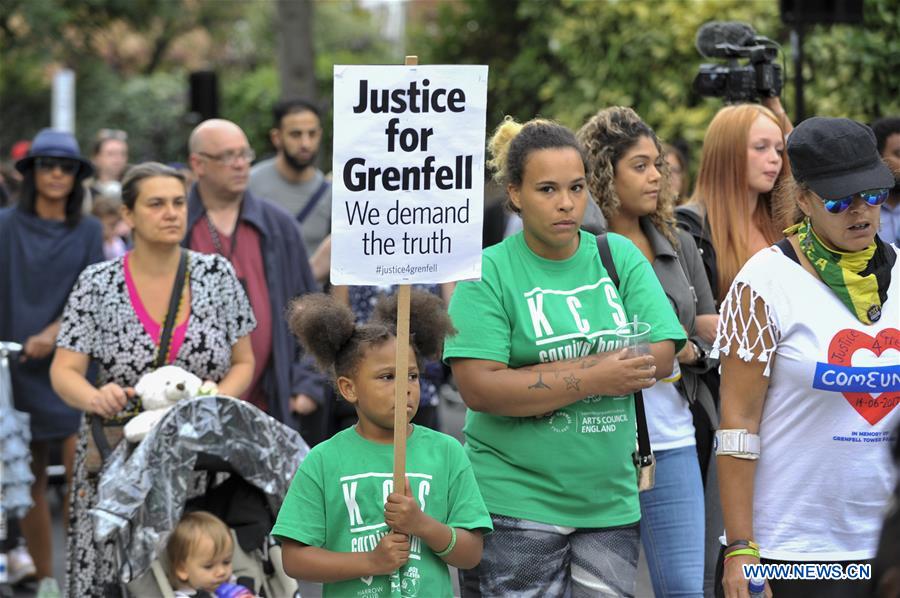BRITAIN-LONDON-GRENFELL TOWER-FIRE-MARCH