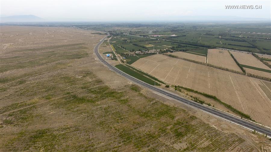 CHINA-XINJIANG-JINGHE-AGAINST DESERTIFICATION (CN)
