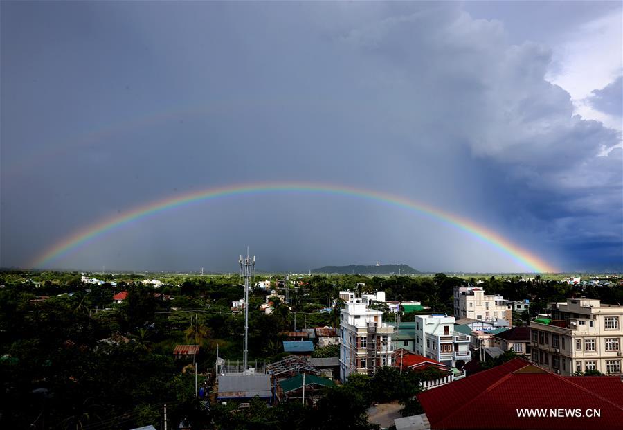MYANMAR-MANDALAY-RAINBOW