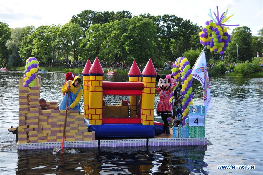 LATVIA-JELGAVA-MILK CARTON BOAT REGATTA