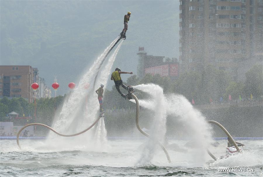 #CHINA-HUBEI-ENSHI-WATER SPORT-FLYBOARD (CN)